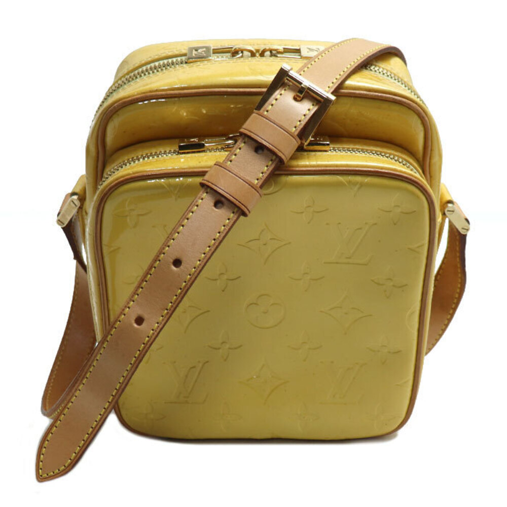 LOUIS VUITTON Worcester Shoulder Bag Vernis Yellow